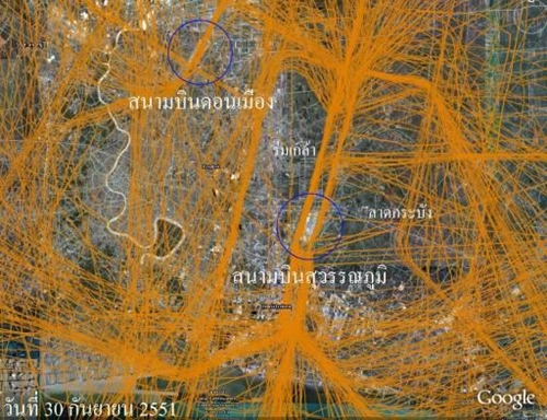 การรายงานสถิติเชิงวิเคราะห์ของเที่ยวบินตามเส้นทางการบิน